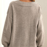 Katharina Soft V-Neck Oversized Longline Sweater