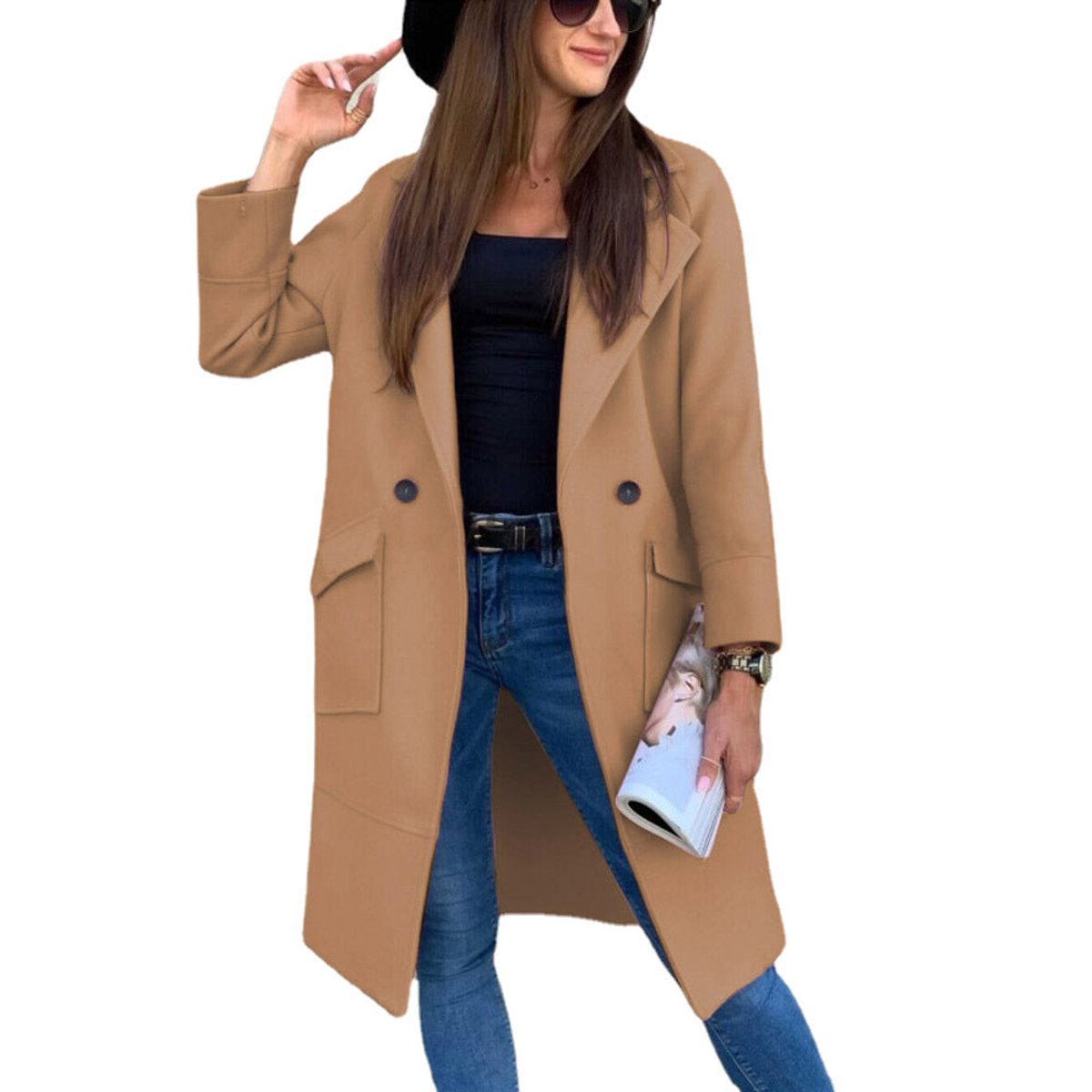 Mia Double-Breasted Trench Coat