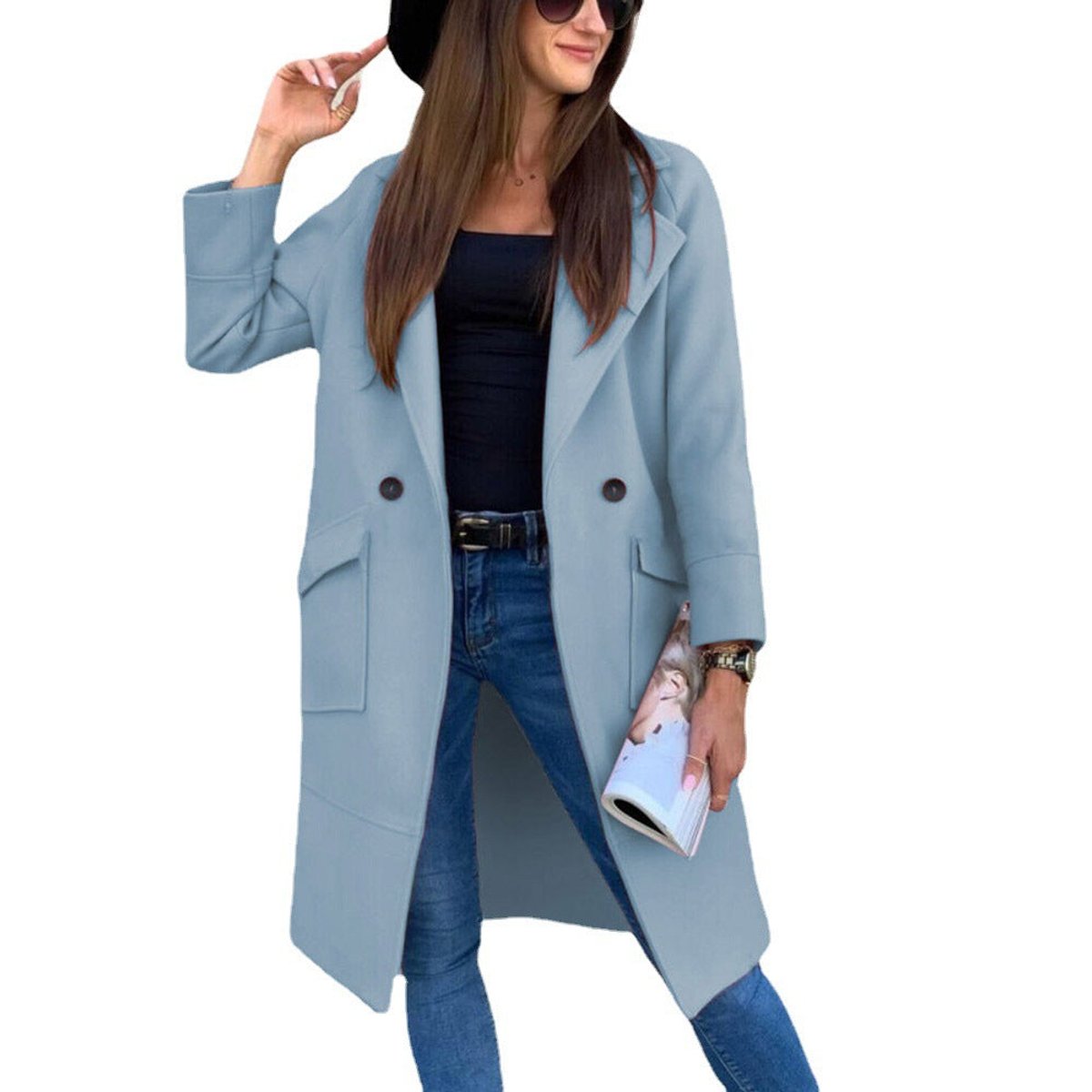 Mia Double-Breasted Trench Coat