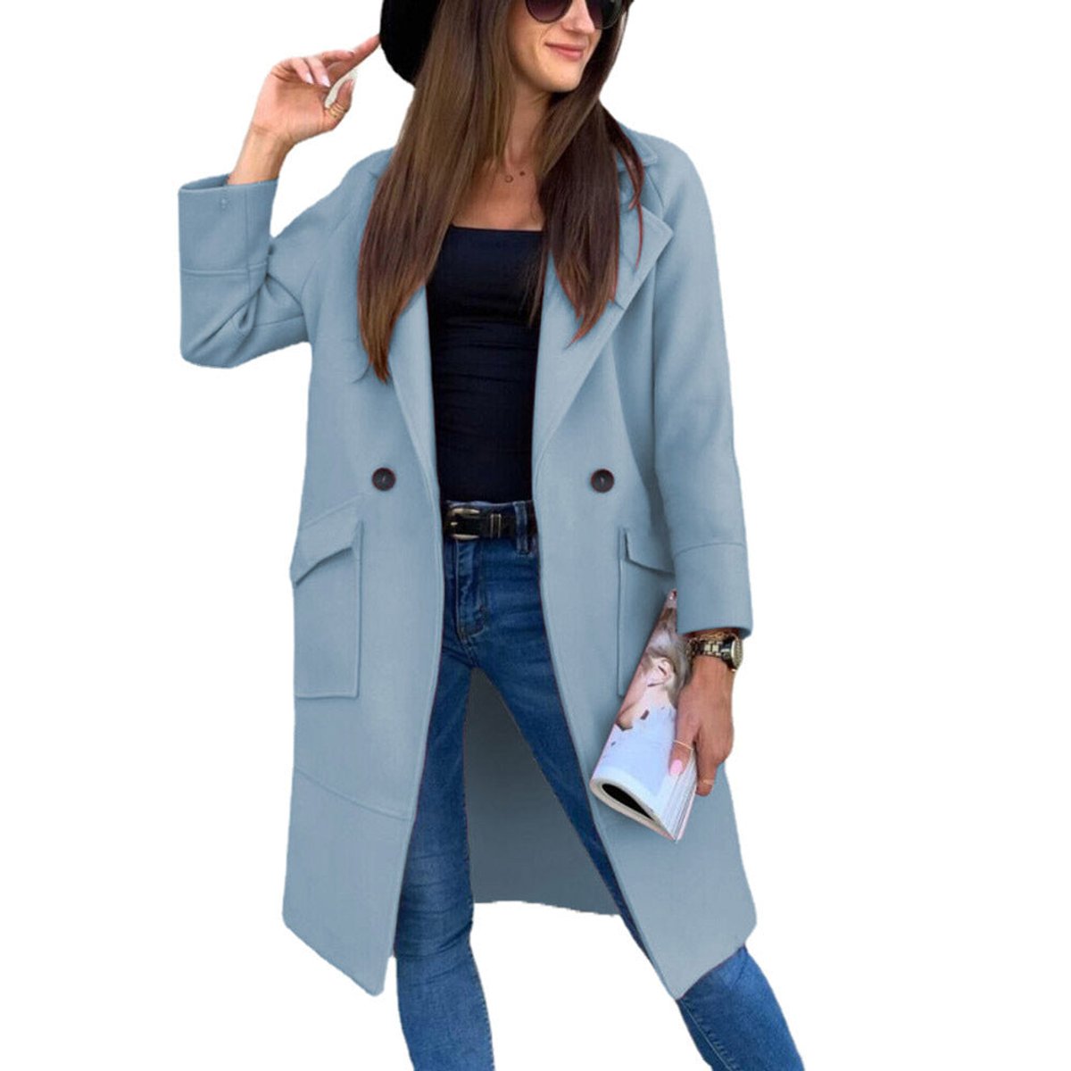 Mia Double-Breasted Trench Coat