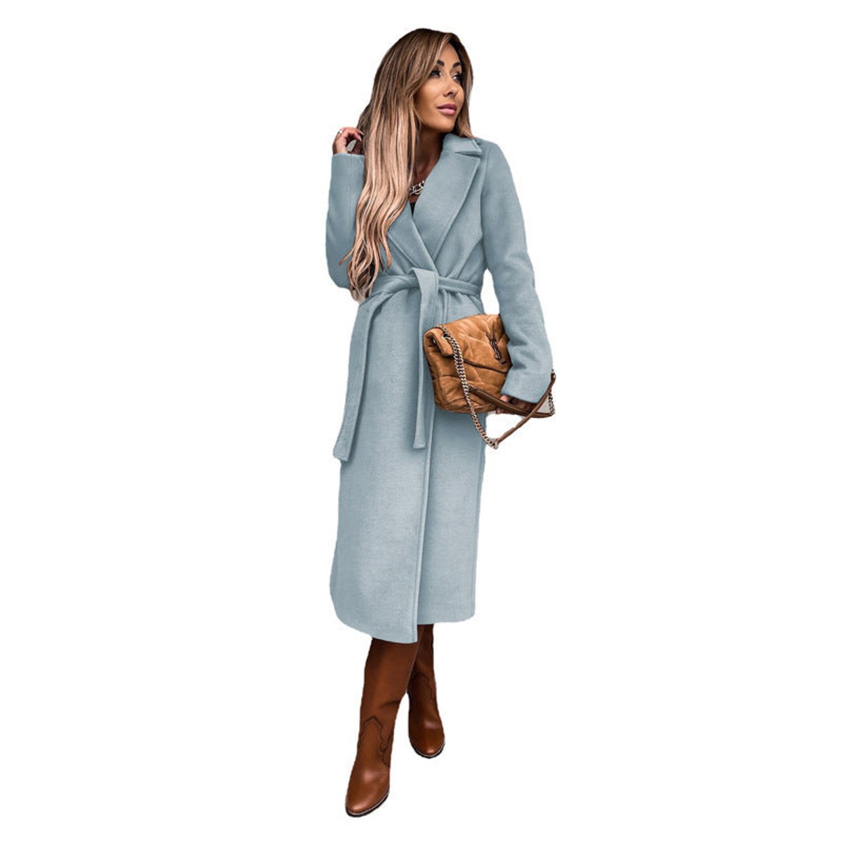 Elisabeth Belted Wool Trench Coat