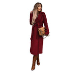 Elisabeth Belted Wool Trench Coat