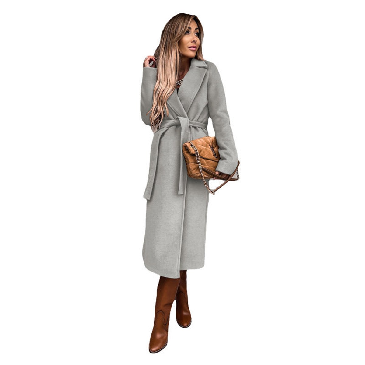 Elisabeth Belted Wool Trench Coat