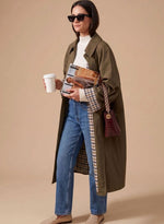 Johanna Long Trench Coat with Side Pockets