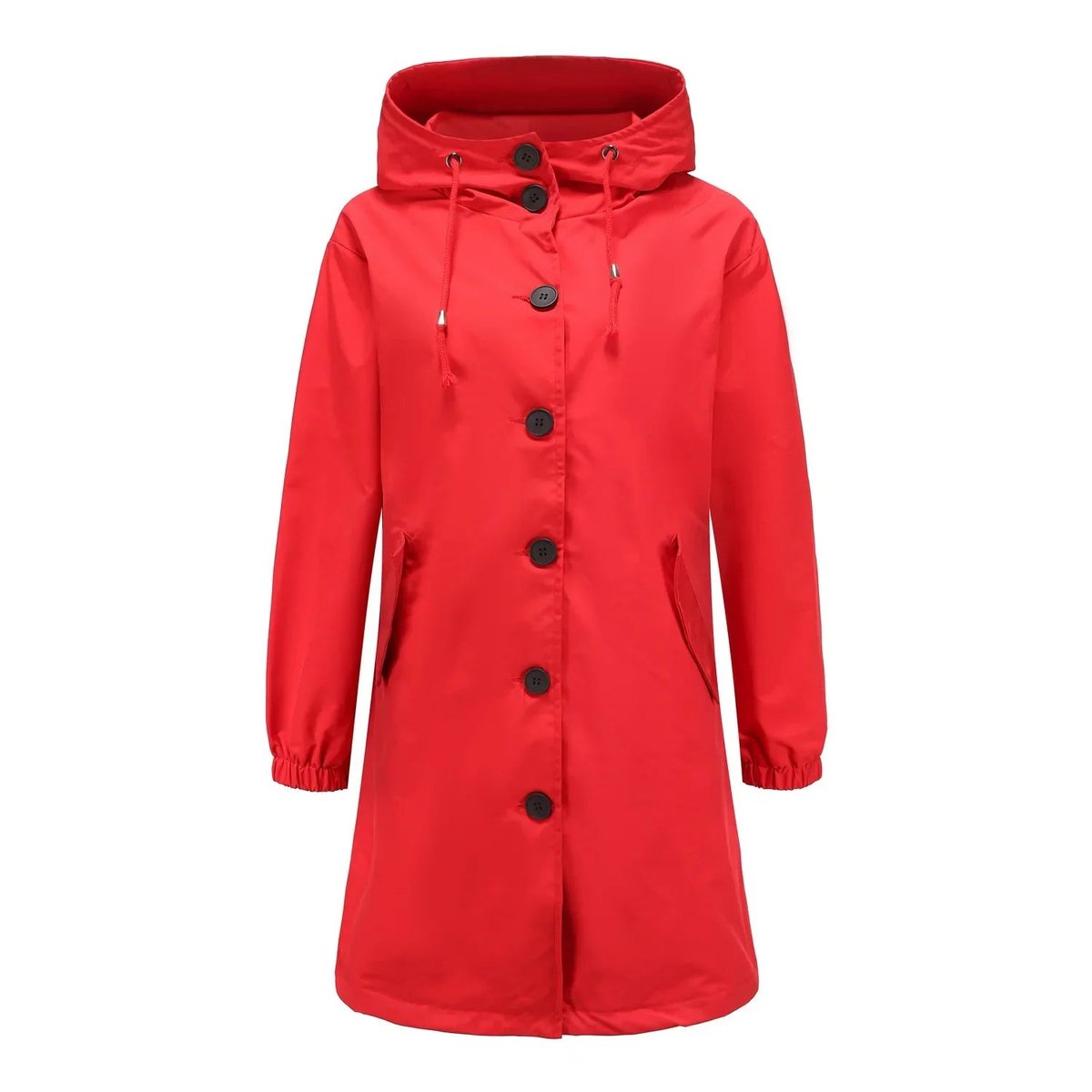 Emilia Water-Resistant Hooded Trench Coat