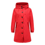 Emilia Water-Resistant Hooded Trench Coat
