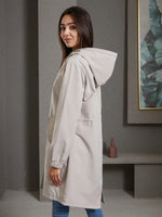 Emilia Water-Resistant Hooded Trench Coat