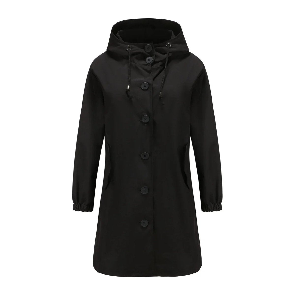 Emilia Water-Resistant Hooded Trench Coat