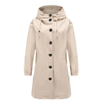 Emilia Water-Resistant Hooded Trench Coat