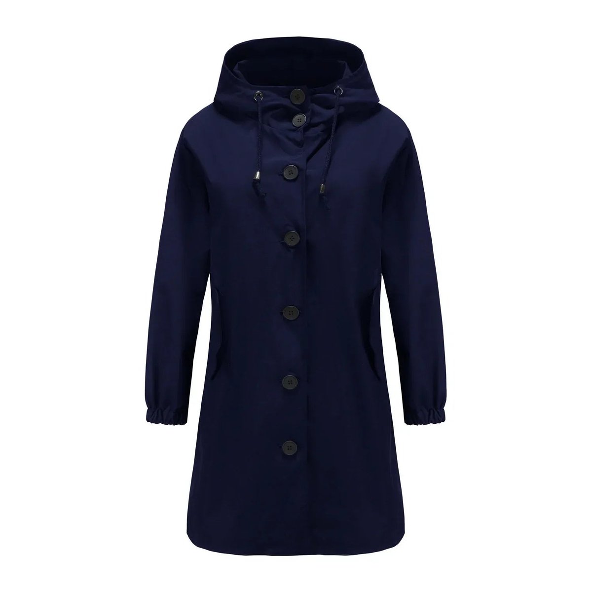 Emilia Water-Resistant Hooded Trench Coat