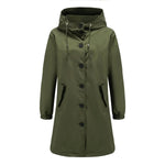 Emilia Water-Resistant Hooded Trench Coat