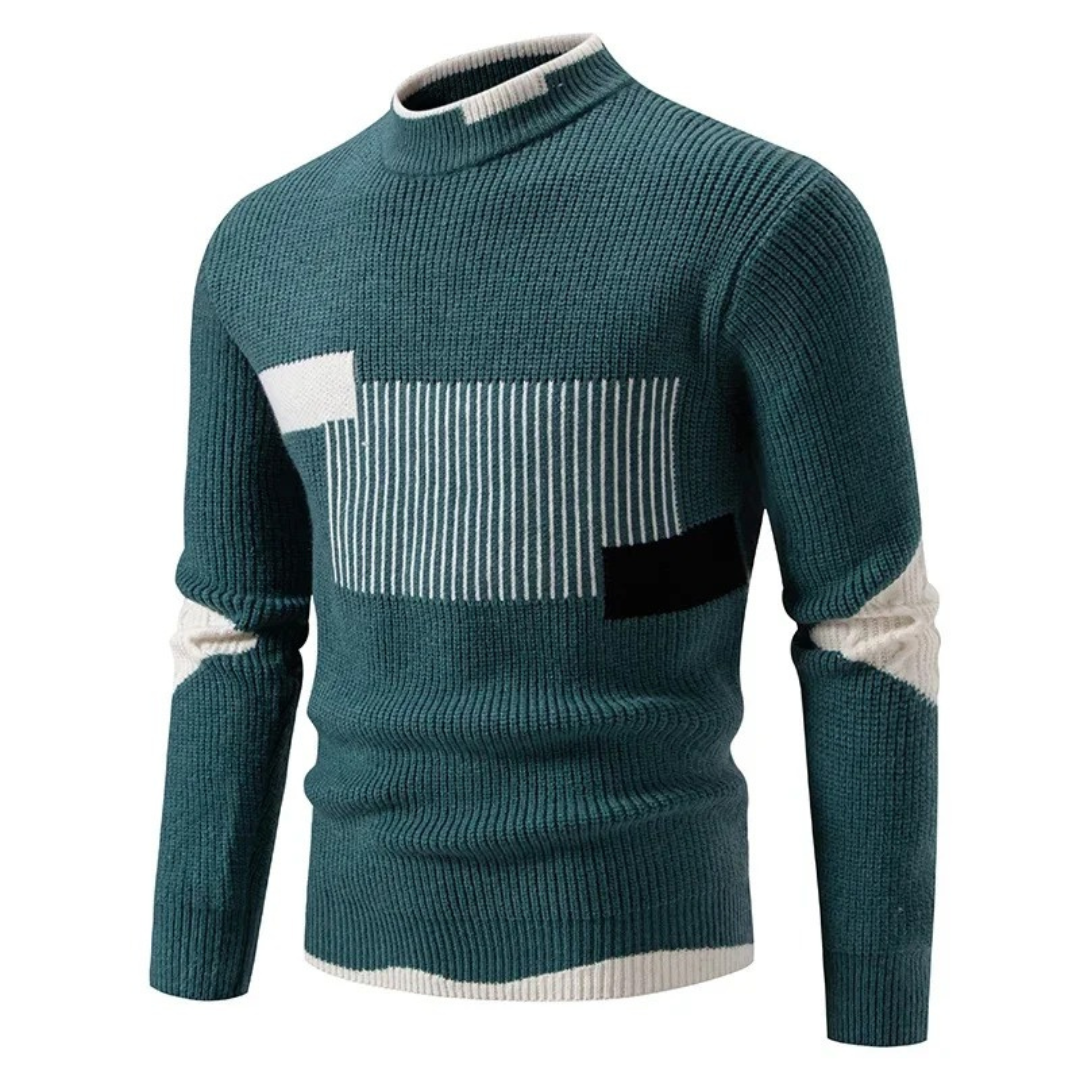 Heinrich Geometric Print Long-Sleeve Sweater
