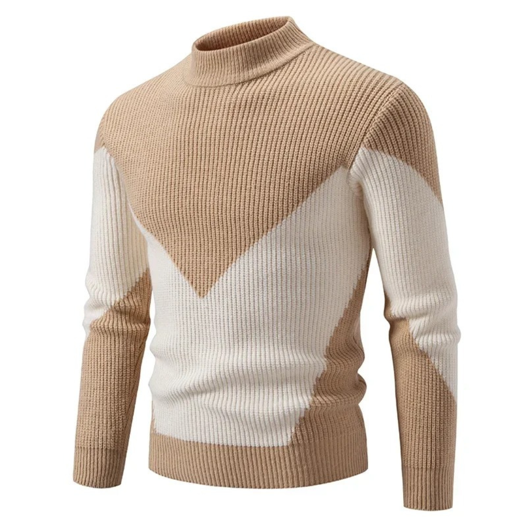 Heinrich Geometric Print Long-Sleeve Sweater