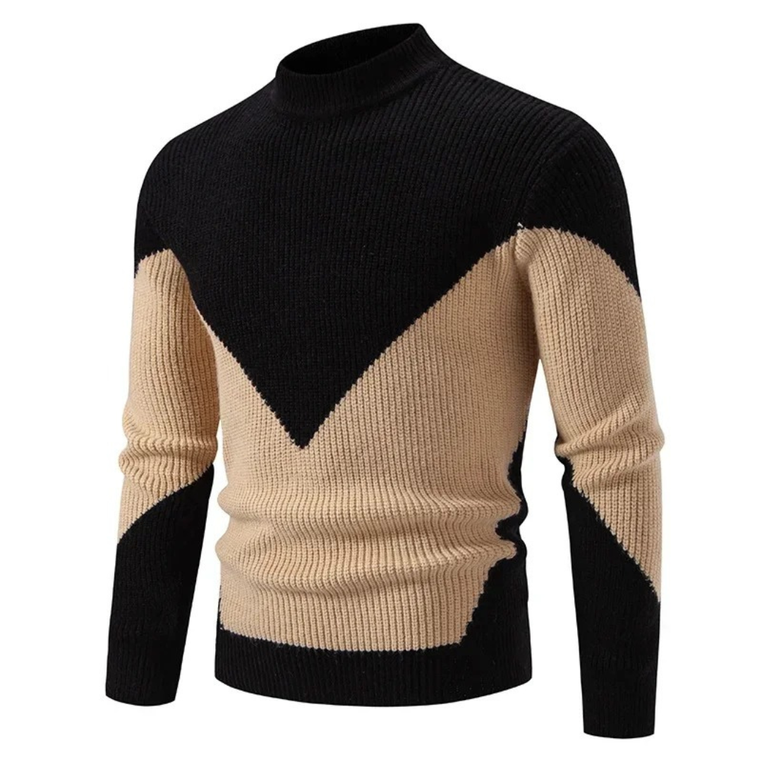 Heinrich Geometric Print Long-Sleeve Sweater