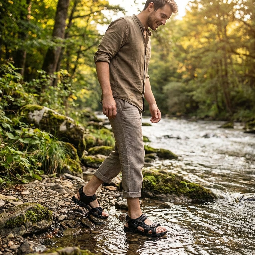 Charlotte Outdoor Trekking Sandals with Grip Sole