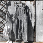 Simon Vintage Striped Loose-Fit Overalls