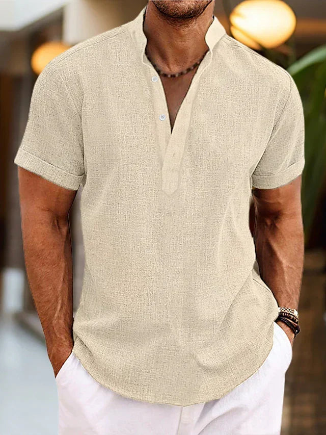 Daniel Short Sleeve Henley Shirt
