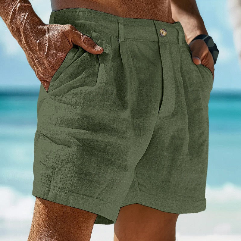 Benjamin Drawstring Casual Shorts with Pockets