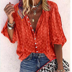 Gabriela Printed Button-Down Blouse