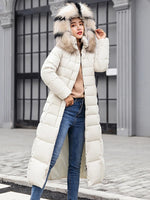 Frieda Long Quilted Hooded Coat