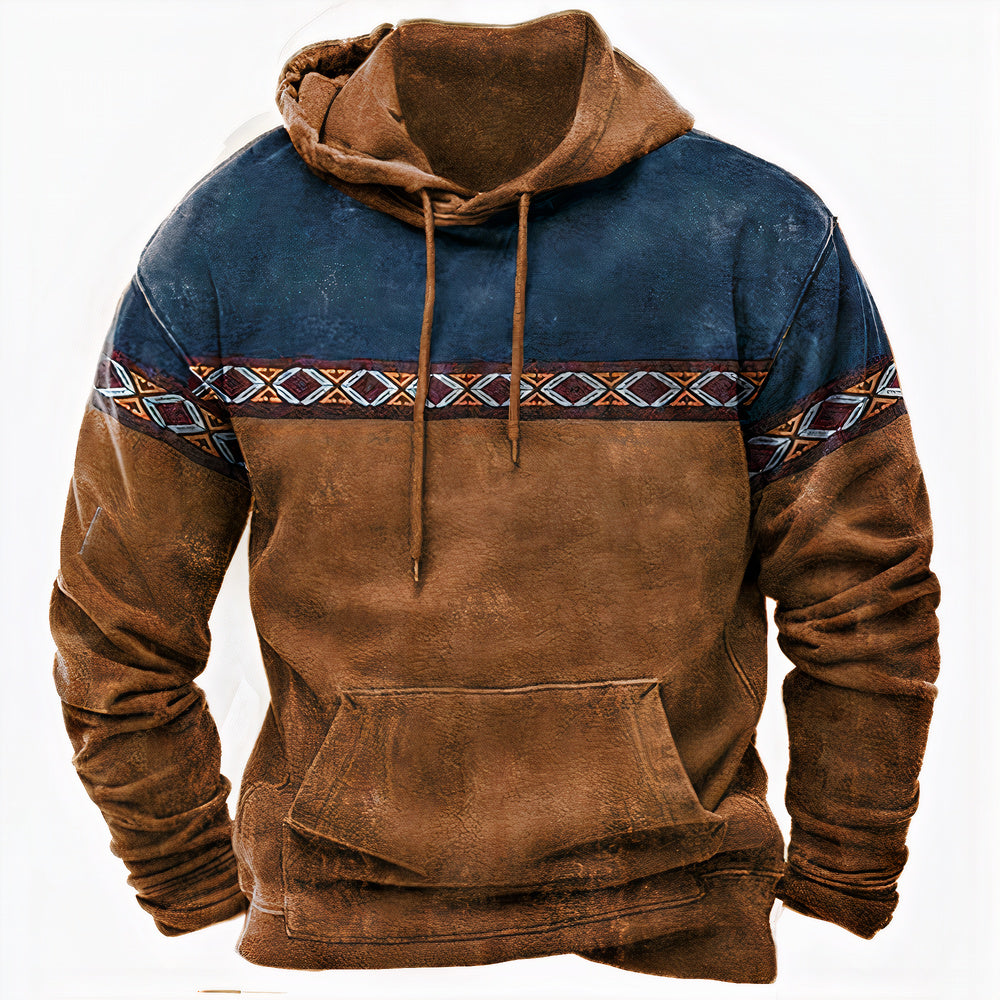 Heinrich Tribal Print Winter Hoodie