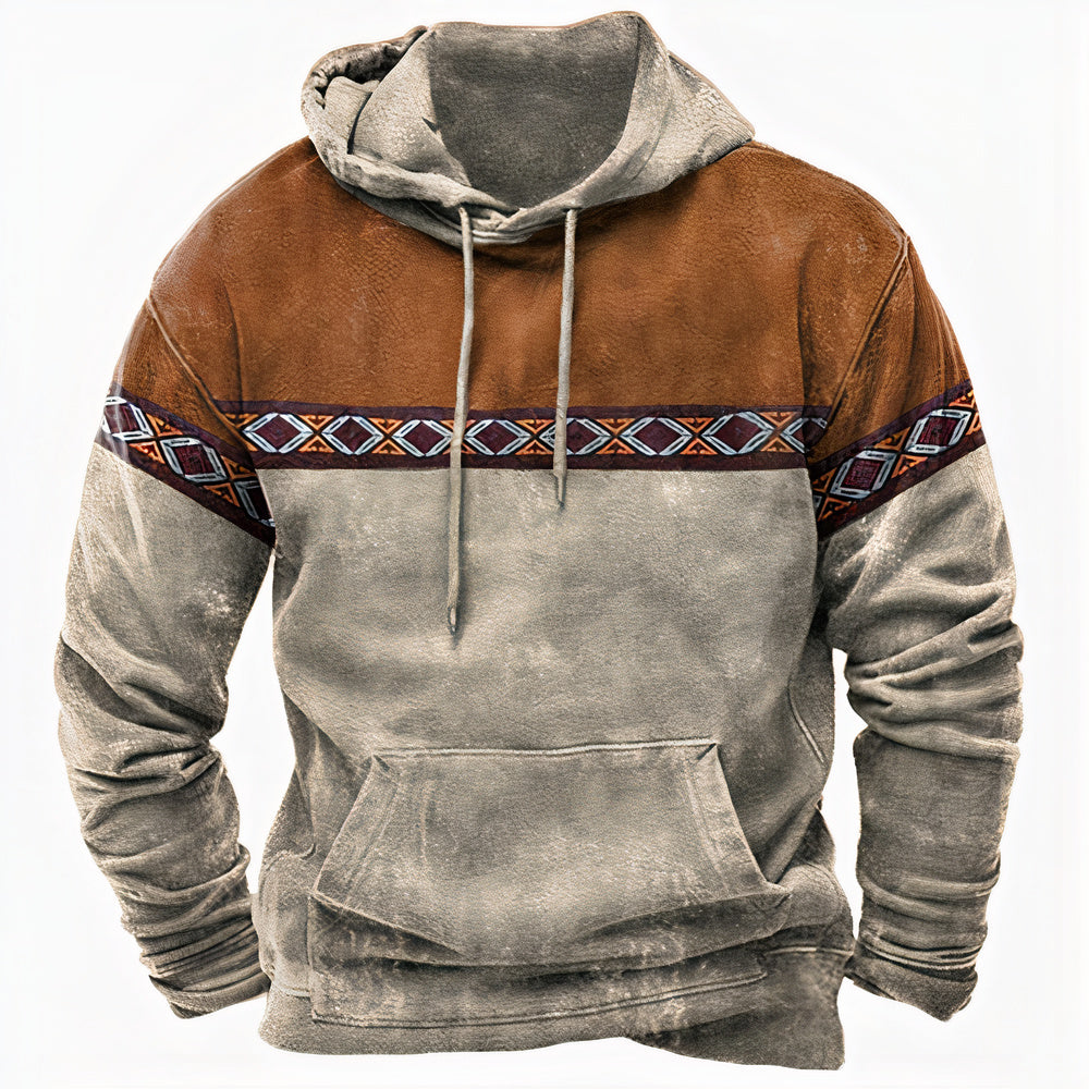 Heinrich Tribal Print Winter Hoodie