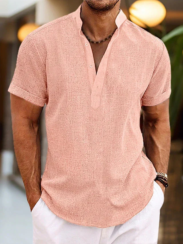 Daniel Short Sleeve Henley Shirt