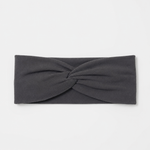 Weatherly Knit Headband in charcoal grey, product shot
