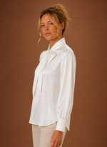 Women’s Satin look  Bow Blouse | Areleon
