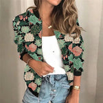 Sophie Floral Print Vintage Bomber Jacket