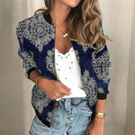 Sophie Floral Print Vintage Bomber Jacket