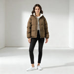 Charlotte Fleece-Lined Hooded Puffer Jacket