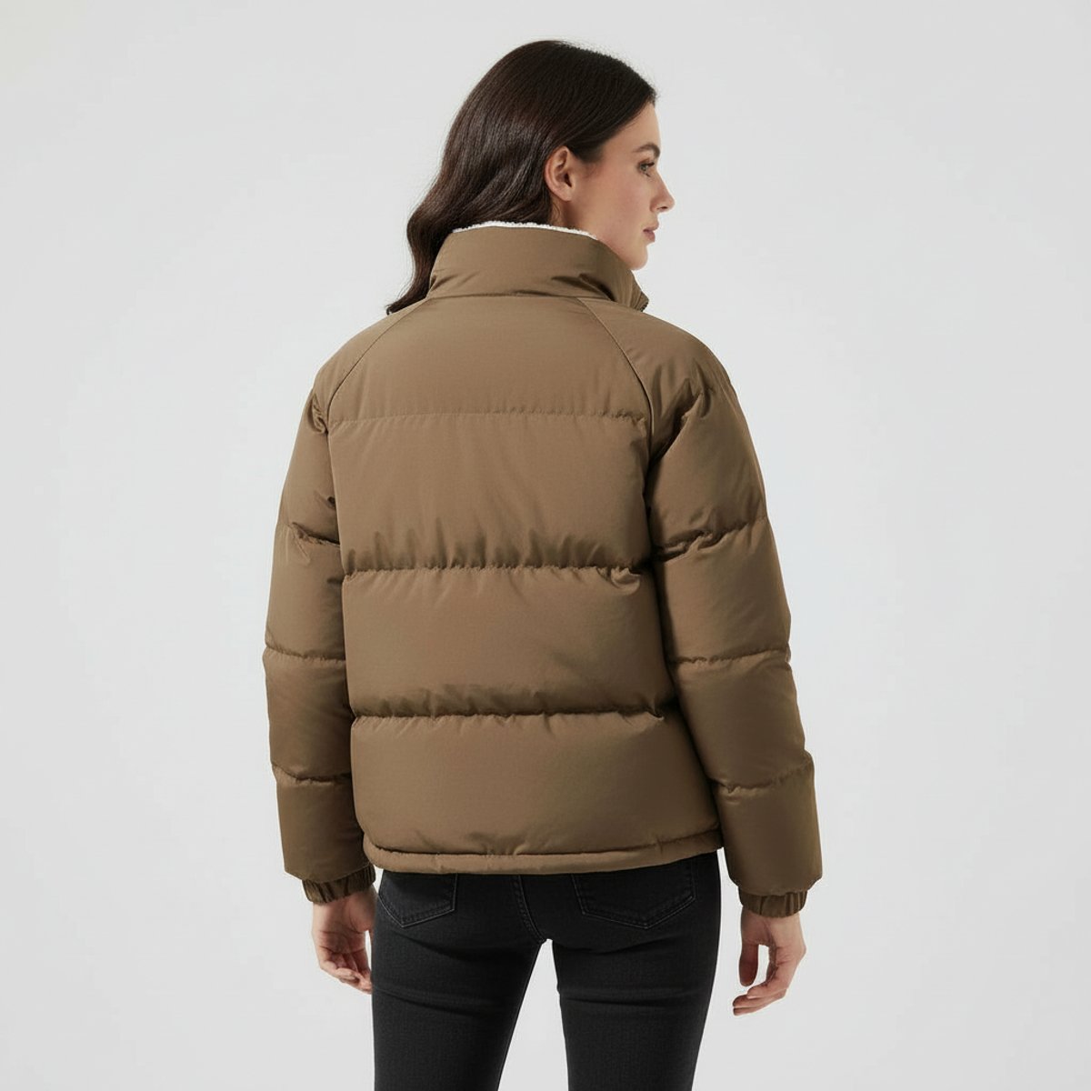 Charlotte Fleece-Lined Hooded Puffer Jacket