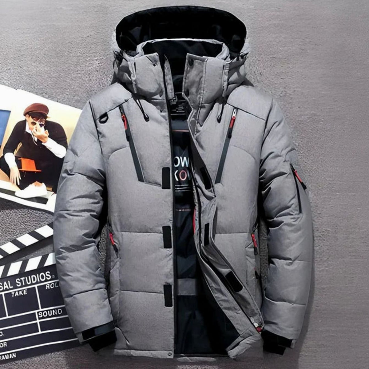 Greta Lined Hooded Puffer Jacket with Zip Pockets