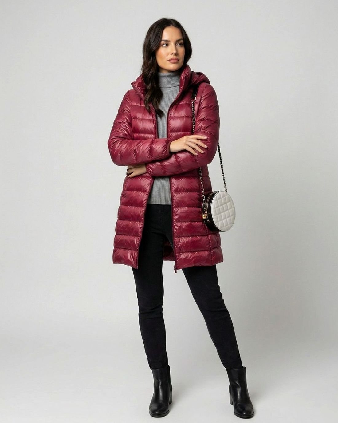 Johanna Ultra-Light Slim-Fit Down Jacket with Hood