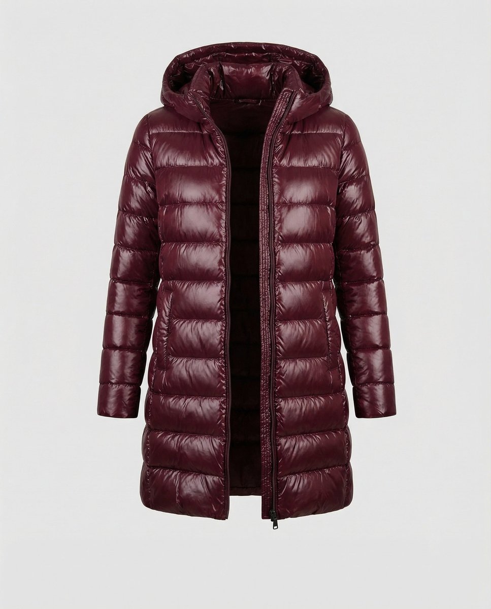 Annika Ultra-Light Slim Fit Hooded Down Jacket
