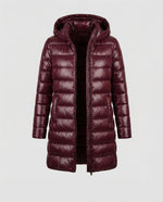Annika Ultra-Light Slim Fit Hooded Down Jacket