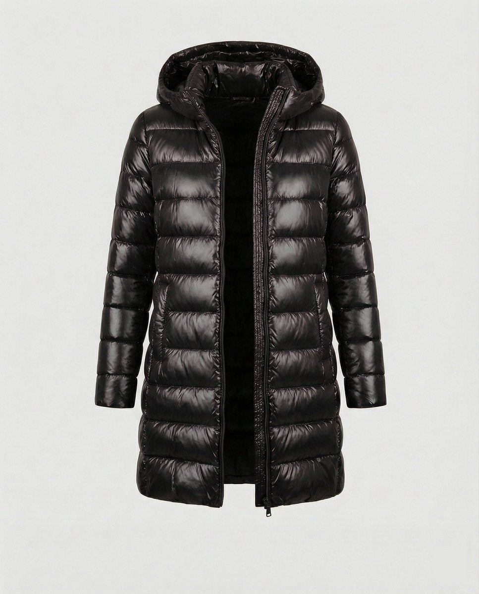 Annika Ultra-Light Slim Fit Hooded Down Jacket