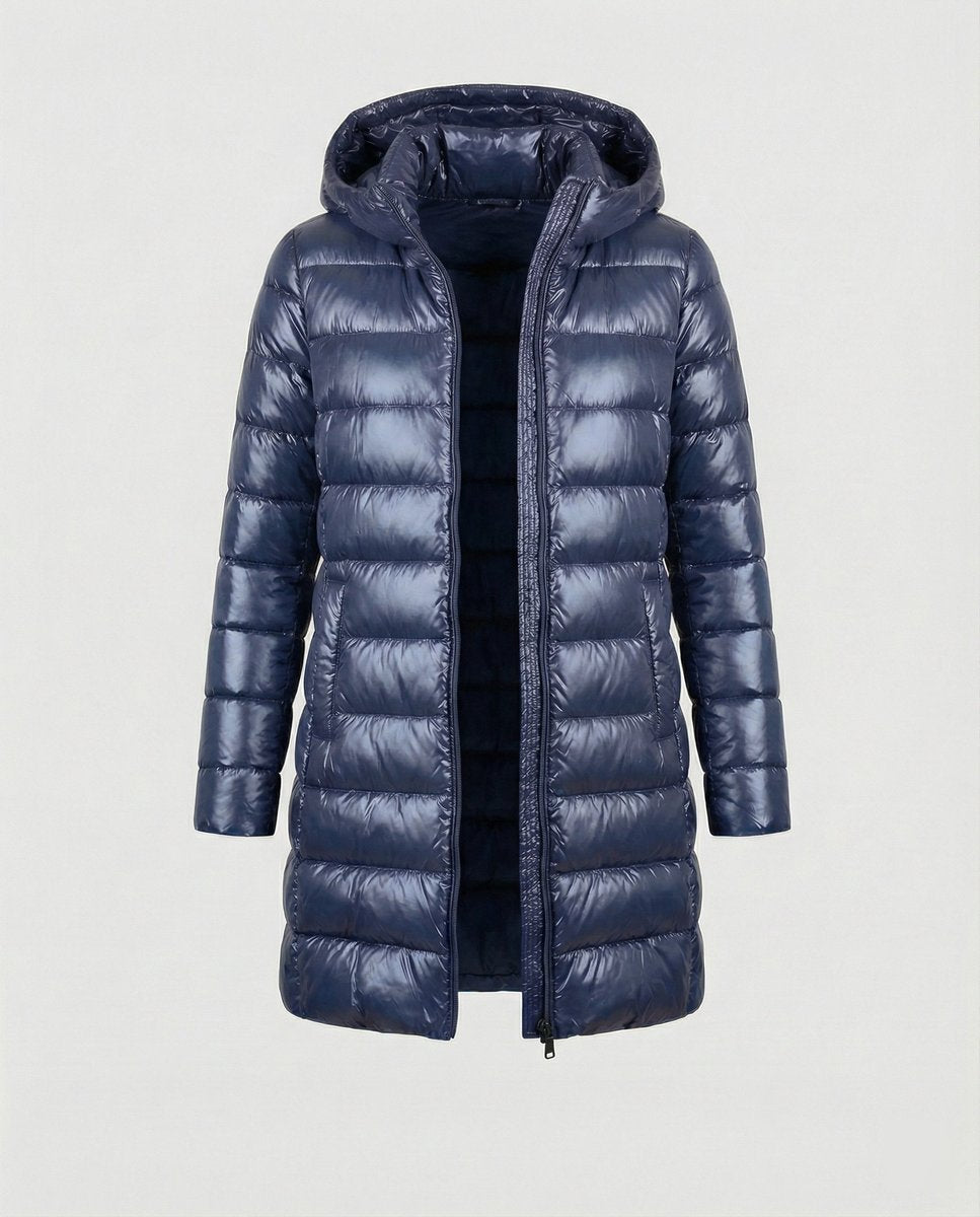 Annika Ultra-Light Slim Fit Hooded Down Jacket