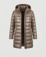 Annika Ultra-Light Slim Fit Hooded Down Jacket