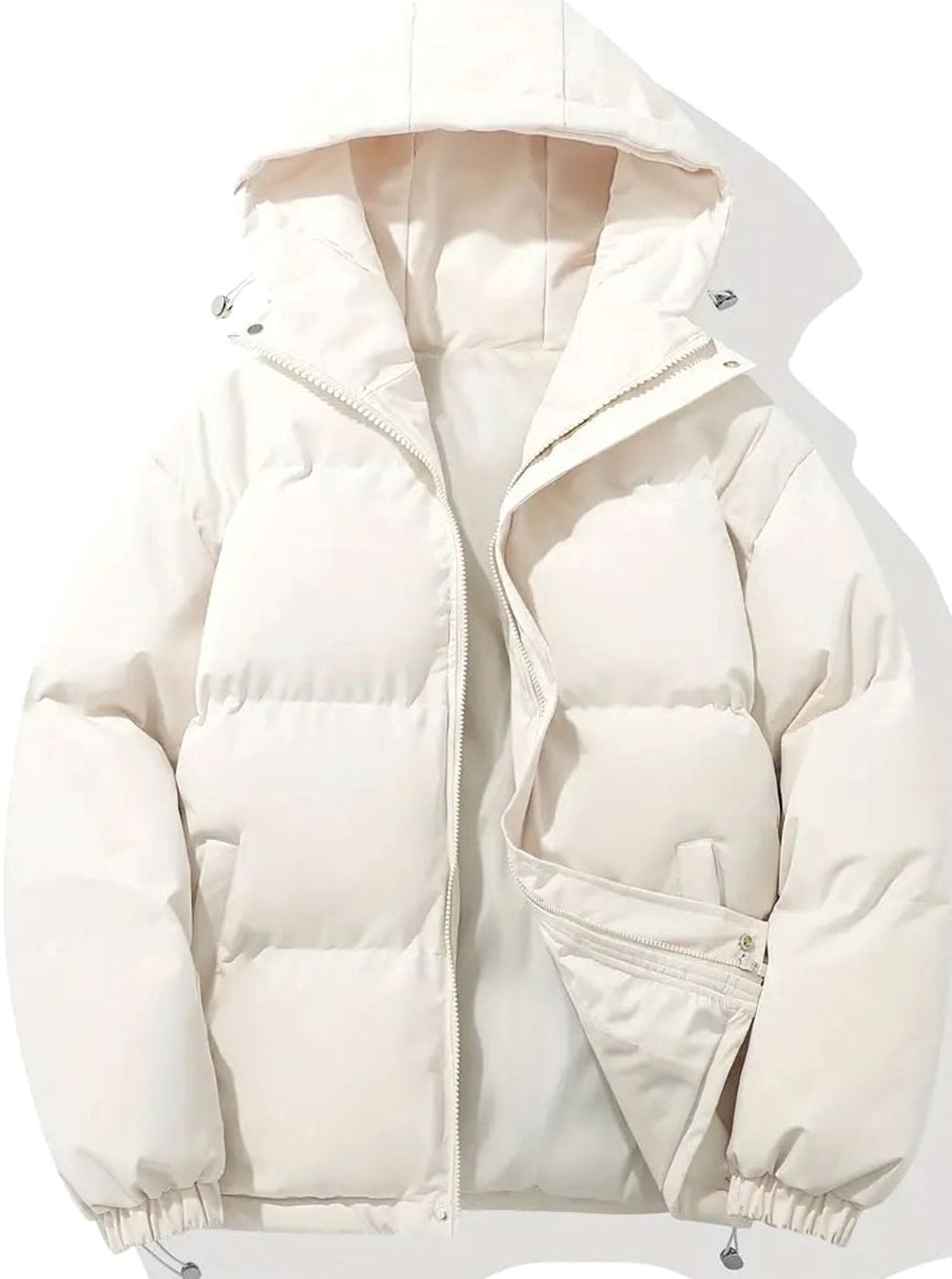 Elfriede Quilted Puffer Jacket with Stand Collar