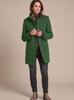 Leonie Classic Wool-Blend Coat with Stand Collar