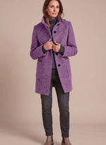 Leonie Classic Wool-Blend Coat with Stand Collar