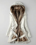 Charlotte Long Lined Parka with Faux Fur Hood
