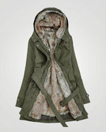 Charlotte Long Lined Parka with Faux Fur Hood