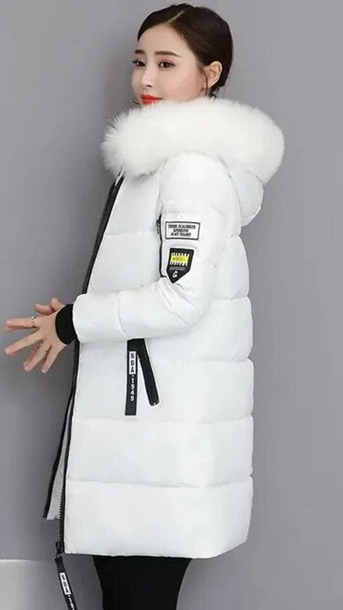 Clara Long Faux Fur Trim Hooded Parka