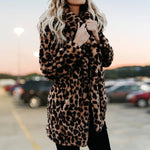 Annika Leopard Print Faux Fur Coat
