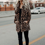 Annika Leopard Print Faux Fur Coat
