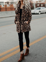 Annika Leopard Print Faux Fur Coat