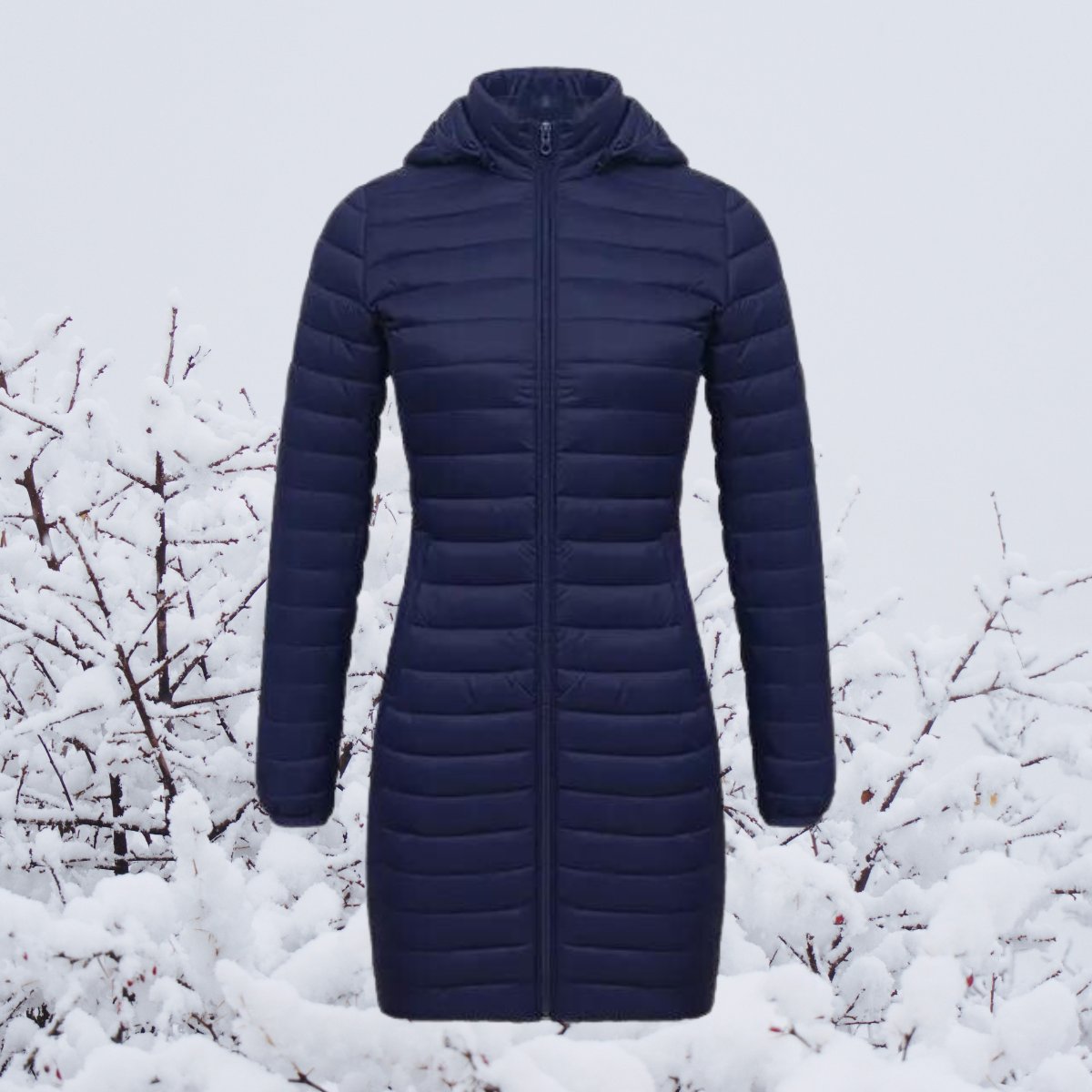 Greta Ultra-Light Long Quilted Hooded Parka